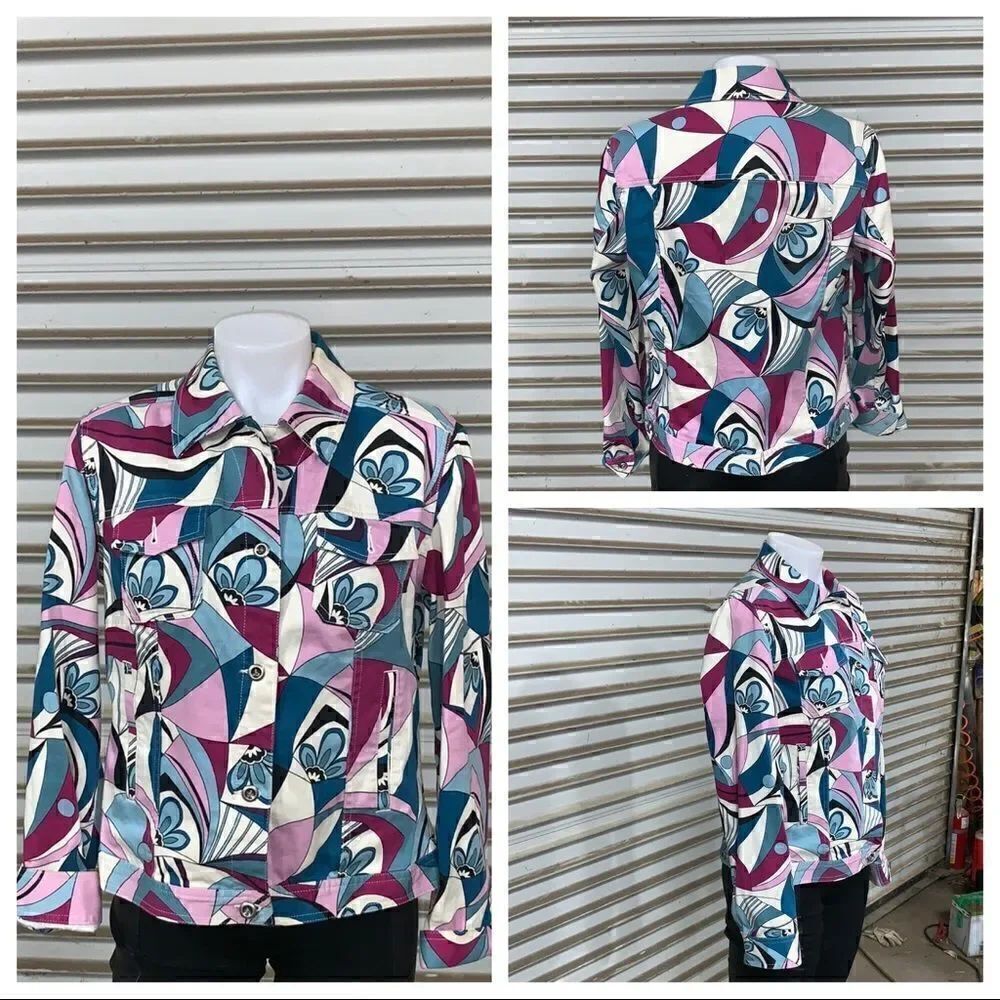 Charter Club jacket great fabric design